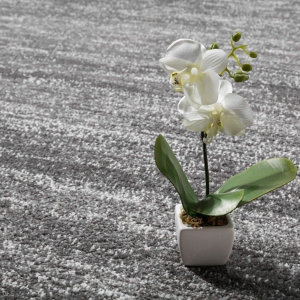 Paco Home Teppich Wohnzimmer, Flur Läufer in versch. Designs, Farben u. Größen, Kurzflor, Grösse:70x250 cm, Farbe:Grau 13 Bild 3