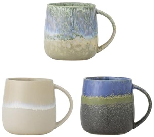 CREATIVE COLLECTION Cloe Becher Blau Steingut