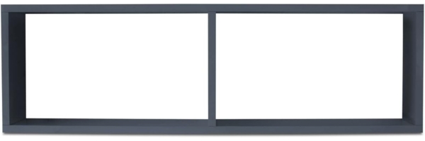 Wandregal COMPACT Schweberegal aus Holz mit 2 Fächern Anthrazit Bild 8