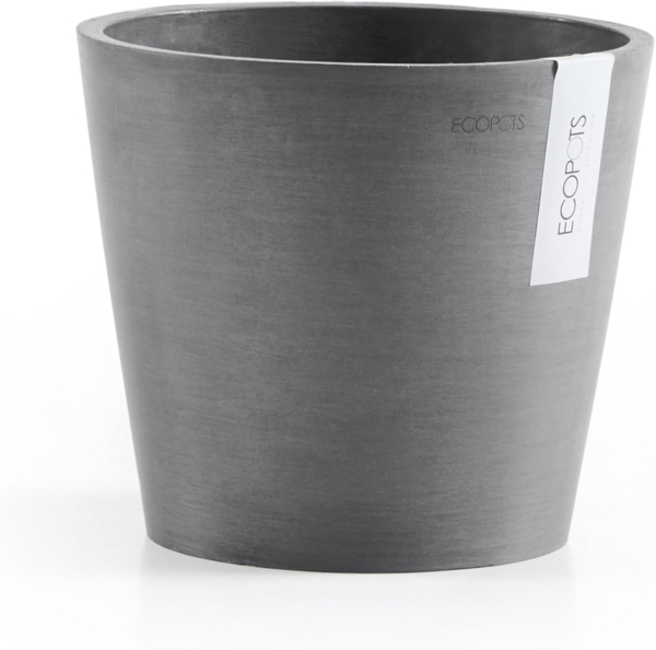 ECOPOTS Blumentopf AMSTERDAM Mini Grey, BxTxH: 13x13x11,4 cm
