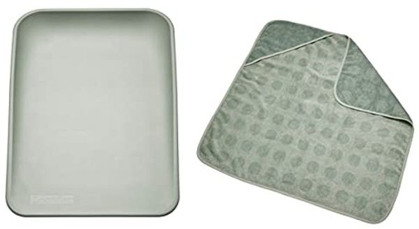 Leander Matty Wickelkissen + Hoodie Kaputzentuch in der Farbe sage green