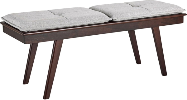 Bank EXTON Dunkler Holzfarbton Stoff