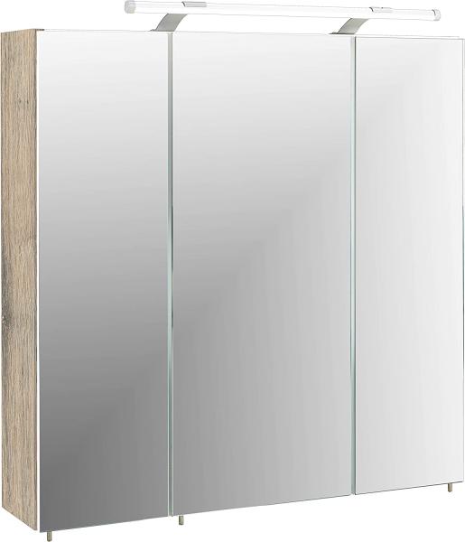 Schildmeyer Spiegelschrank 133075 Trient, 70. 0 x 16. 0 x 75. 0 cm, wildeiche Dekor