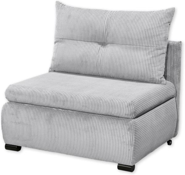 DEINE TANTE EMMA 64-343-16 Sofa Charlie Schlafsofa Frontschläfer Zoom 19 Dove grau ca. 103 x 83 cm