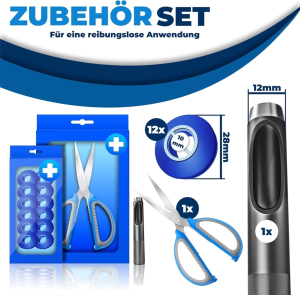 KESSER® Pool Solarfolie 400 µm | Solarplane Poolabdeckung | Solarabdeckplane flexibel zuschneidbar | Poolplane für Wassererwärmung | Solarabdeckung mit Schere, Lochzange & 12 Ösen Blau, Ø 427 cm Bild 7