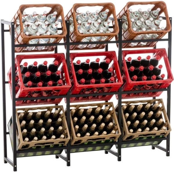 CLP 9er Getränkekistenständer Lennert,schwarz