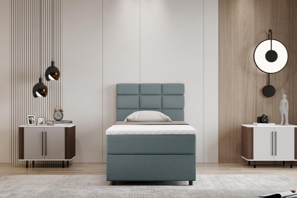 PANDA MÖBEL GmbH Boxbett Reve, 90x200, 100x200, 120x200, Boxbett mit Bettkast und Topper Bild 6