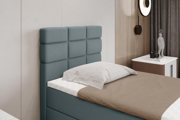 PANDA MÖBEL GmbH Boxbett Reve, 90x200, 100x200, 120x200, Boxbett mit Bettkast und Topper Bild 5