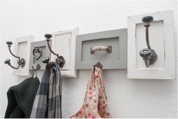 HTI-Living Garderobenleiste Kleiderhaken Garderobe Vintage (Stück, 1 St, 1 Garderobe ohne Dekoration), Wandhaken Hakenleiste