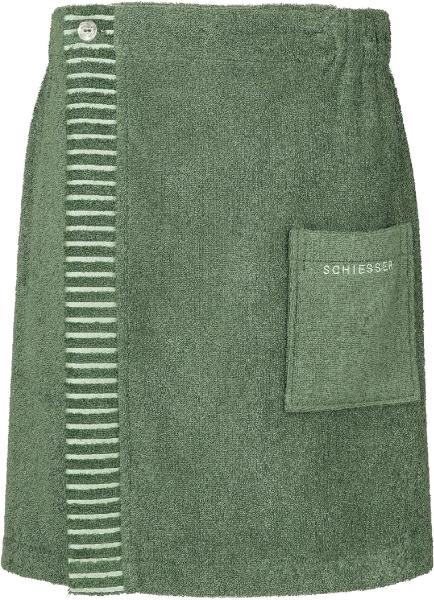 Schiesser Kilt Rom aus weicher Baumwolle, saugstark und 3-fach weitenverstellbar, Kurzform, Frottier, Knöpfe, MADE IN GREEN by OEKO-TEX®