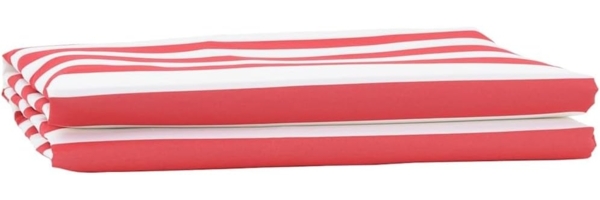 vidaXL Markisen-Ersatzstoff Rot und Weiß 10 x 1,6 m Stoff 42000822