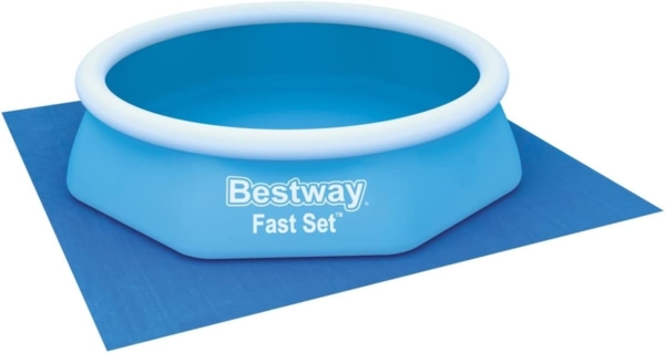 Bestway 'Flowclear™' Bodenplane für Aufstellpools, Polyethylen blau, 274x274 cm