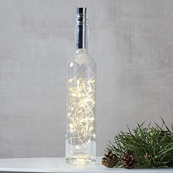 LED-Draht-Kette "Dew Drops", 40 warmweiße LED