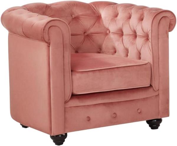 Vente-unique - Sessel - Samt - Rosa - CHESTERFIELD