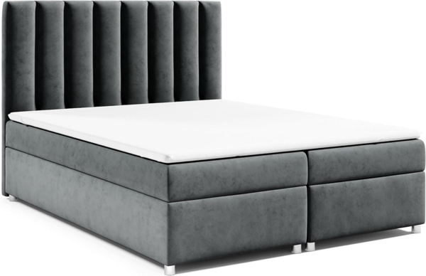 Best for Home Boxspringbett mit Bettkasten Trinity K-10 Bonellfederkern inkl. 7 cm Topper (140x200 160x200 180x200 200x200 cm, 140x200 160x200 180x200 200x200 cm), Handwerksqualität, TOP Preis-Leistungs-Verhältnis