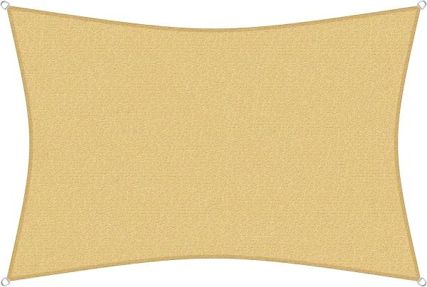 sunprotect 12032 Professional Sonnensegel, 3 x 2 m, Rechteck, wind- & wasserdurchlässig, beige