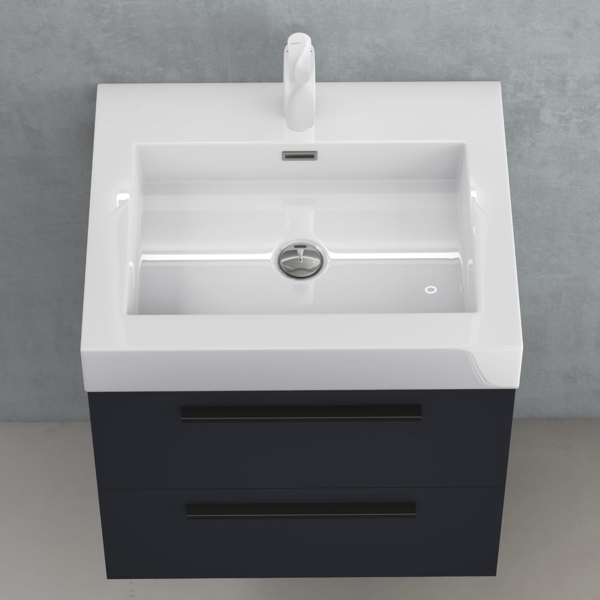 doporro Badezimmer-Set Badmöbel-Set Quadratto Waschbeckenunterschrank Waschplatz Bild 4