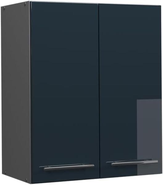 Vicco Hängeschrank Fame-Line Anthrazit Dunkelblau Hochglanz 60 cm