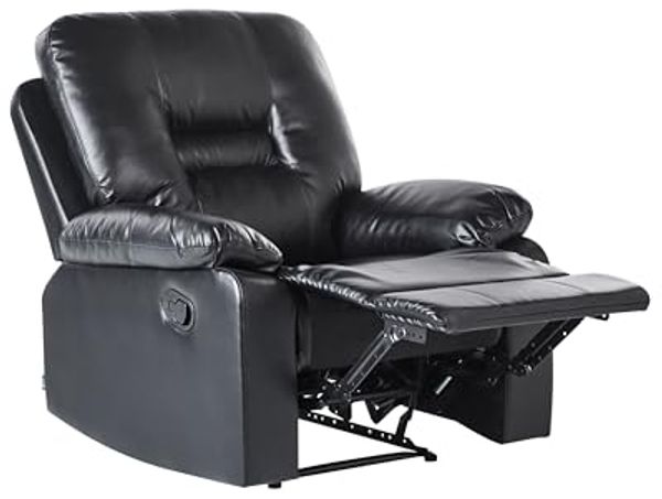 Sessel Kunstleder schwarz verstellbar BERGEN