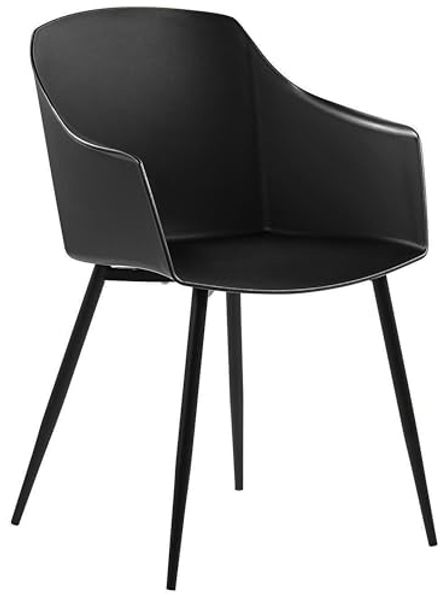 Esszimmerstuhl schwarz 2er Set FONDA