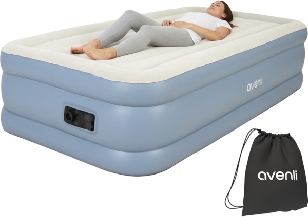 Avenli selbstaufblasende Luftmatratze / Luftbett 191 x 99 x 46 cm mit eingebauter Pumpe