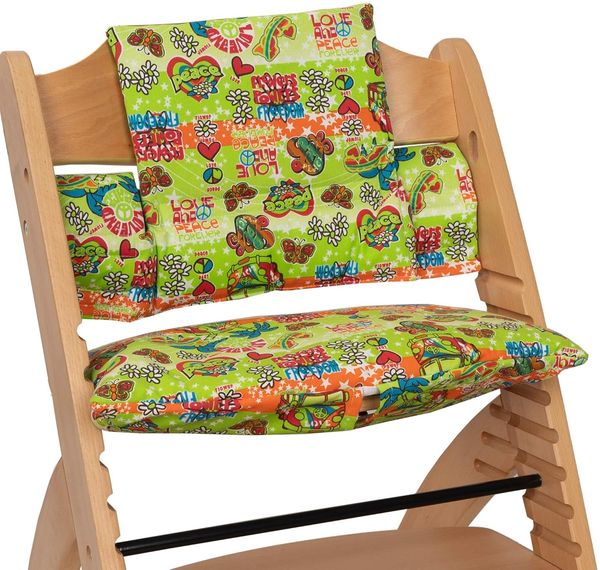Babyline Kissenbezug für Stokke Hochstuhl, kompatibel mit Stokke, Stokke Tripp Trapp, Trip Trap Stokke, Stokke Evolutions-Hochstuhl und Stokke Hochstuhl (Hippie Grün)