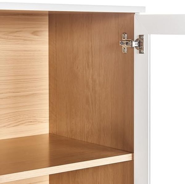 Vitrine TINGLEDALE 80 cm 40 cm Weiß Bild 7