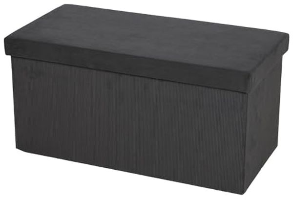 Urban Living Truhenbank SITZBANK CORD "velours côtelé" zusammenklappbar, Aufbewahrungsbox Truhe mit abnehmbarem Deckel