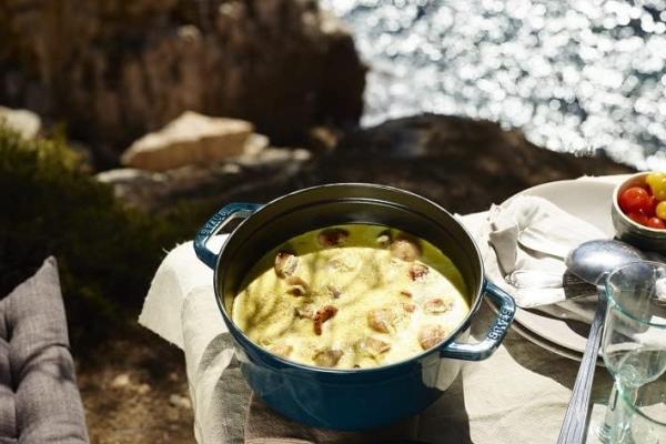 Staub La Cocotte Cocotte 26 cm, rund, La-Mer, Gusseisen Bild 5