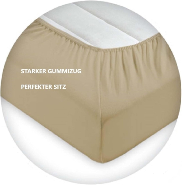 Microfaser Spannbettlaken 90 - 100 x 200 cm + 28 cm Bordeaux Bild 4