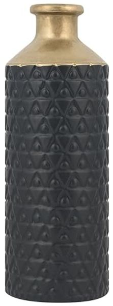 Dekovase ARSIN Steinzeug 39 cm Schwarz