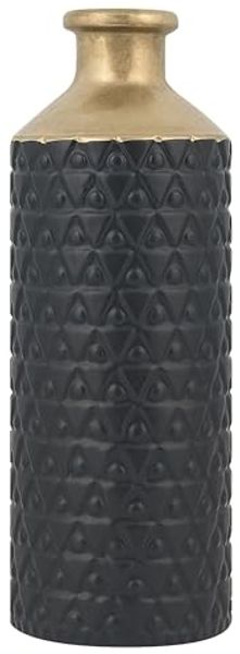 Dekovase ARSIN Steinzeug 39 cm Schwarz