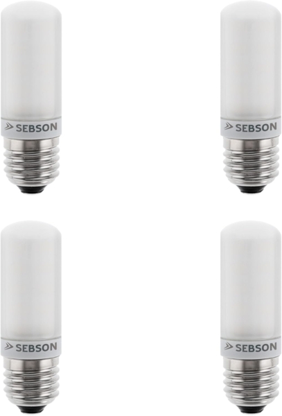 SEBSON LED-Leuchtmittel E27 LED 4W Lampe 4x - 400lm vgl. 40W Glühlampe warmweiß 3000K 280°, E27, Warmweiß, LED Leuchtmittel, 15.000h Lebensdauer, sofort startklar, ø30x88 mm