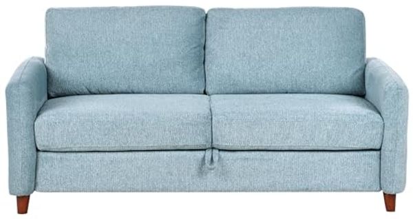 Sofa 3-Sitzer MARE Stoff Blau mit Stauraum