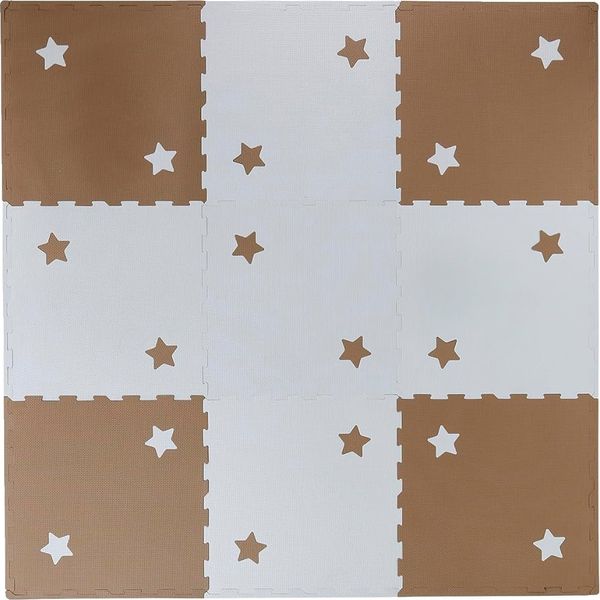 Krabbeldecke Große Kinderzimmer Puzzle-Spielmatte, 9 Teile, vertbaudet