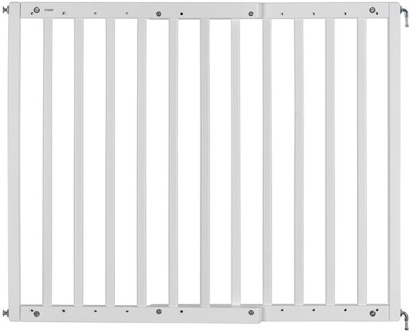 Türgitter und Treppenschutzgitter zum Schrauben, Baukasten zum Zusammenbauen, ausziehbar 63-103,5 cm, weiß