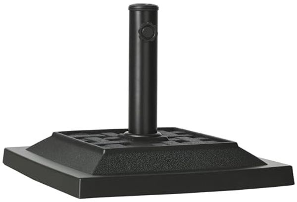 Outsunny Schirmhalter 12 kg Sonnenschirmständer für Ø32/38/48 mm Stangen, für Stöcke bis Ø 48 mm, Schirmständer, 1 tlg, Schirmfuß