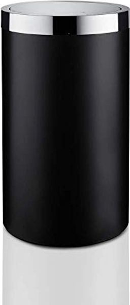 JOOP Bad-Accessoires Chromeline Black|Wäschebehälter L 36 cm, B 36 cm, H 66 cm