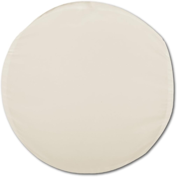 Kissenhülle Dekokissen Kissenbezug Microfaser - viele Größen und Farben Beige Ø 50 cm