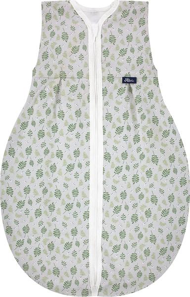 Alvi Kugelschlafsack Molton Organic Cotton Drifting Leaves 90