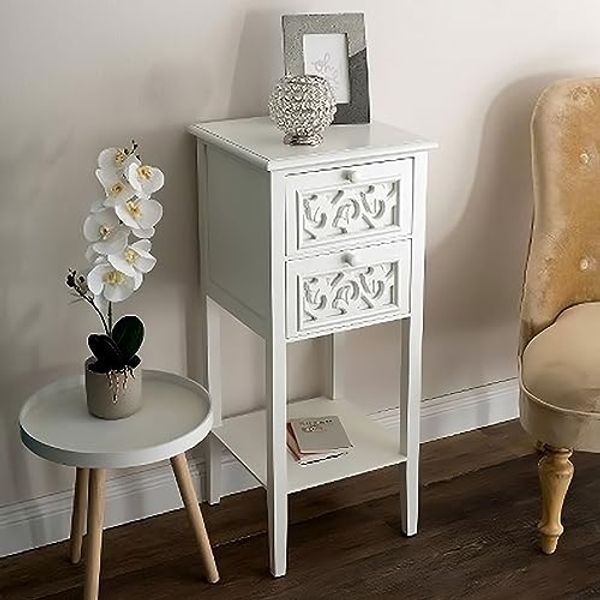 Telefontisch Romantic MDF Weiß
