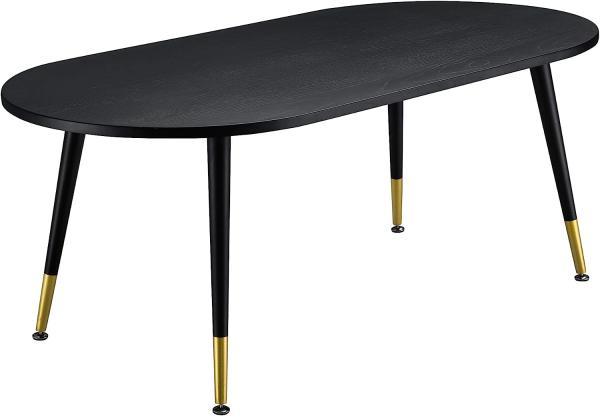 Couchtisch Fontana 47x120x60 cm Eichenoptik Schwarz en. casa