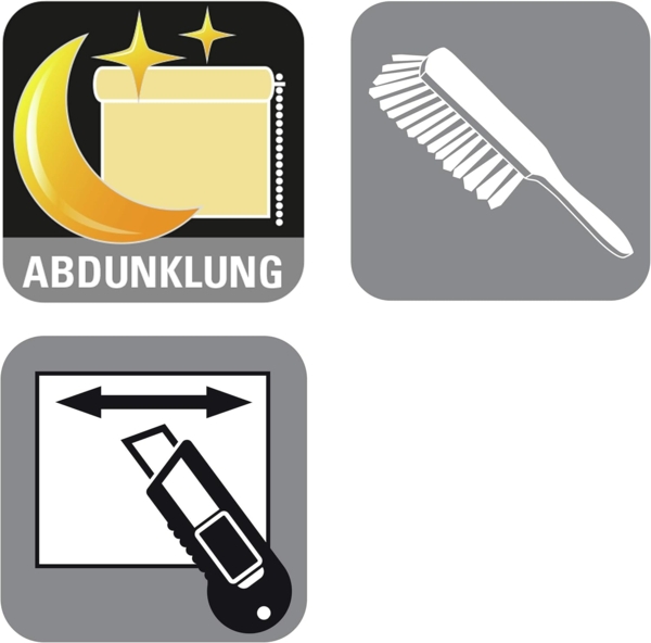 Gardinia Easyfix Rollo Uni, Dunkelblau, 180x162 cm Bild 4