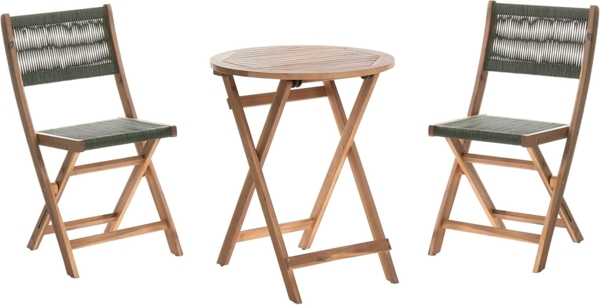 Bistro Set PROSSEDI Akazienholz Grün