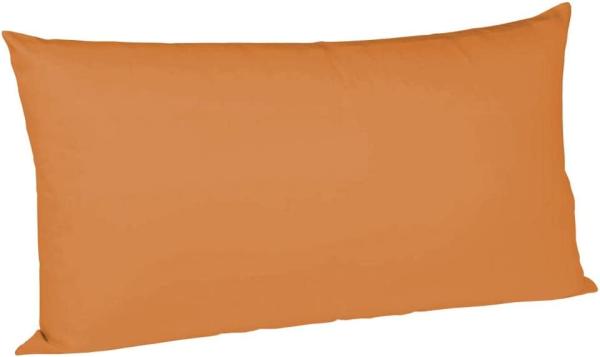 Fleuresse Mako-Satin-Kissenbezug uni colours Farbe orange 2044 40 x 80 cm