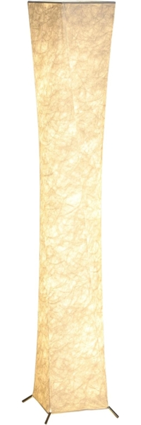 HOMCOM Stehlampe mit Papierschirm, Fußschalter, Dimmfunktion, LED fest integriert, 3 Helligkeitsstufen, Silberton+Weiß