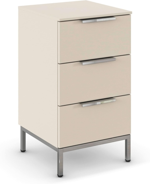 rauch Nachtkommode Nachttisch Nachtschrank Nachtkonsole FLIPP (Breite 40 cm), mit 3 Schubladen und Soft-Close-Funktion