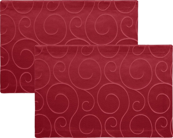 Erwin Müller Platzset Tischset 2er-Pack, Damast Uni