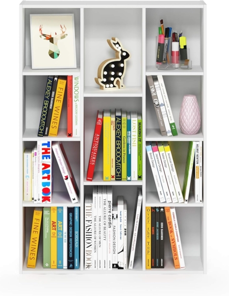 Furinno offenes Bücherregal mit 11 Fächern, 23. 88x73. 91x105. 92 cm Bild 4