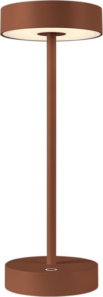 SLV VINOLINA, Tischleuchte, Akku, IP54, 2700/3000K, TOUCH, rost - Ambiente- Tisch- und Standleuchten